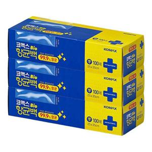 코멕스 바이오 항균백 중(250mmX350mm) 100매 X 3개