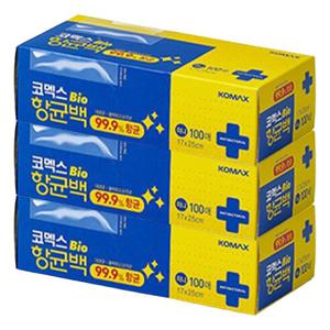 코멕스 바이오 항균백 미니(170mmX250mm) 100매 X 3개