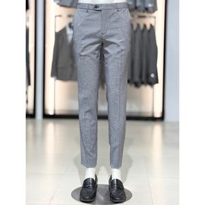 [바쏘옴므]차콜 쿨맥스 히든밴딩 슬림핏 스판 팬츠 WSZ2PS26A CH