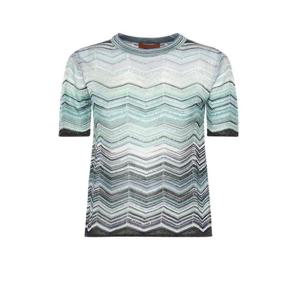 미소니 반팔 티셔츠 DS26SN0V BK01H9SMSN4 Turquoise