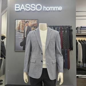 [바쏘옴므]심플 포인트배색 폴리스판여름쿨자켓WSZ2JK73B_OD