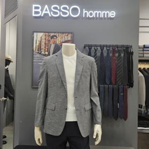 [바쏘옴므]심플 포인트배색 폴리스판여름쿨자켓WSZ2JK85B_OD_OD