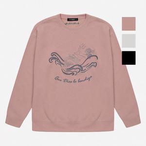 [뱅뱅] 공용 자수 네오프렌 오버핏 맨투맨(NTJ100)