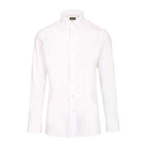 에르메네질도제냐 마더오브펄 버튼 코튼 셔츠 301341A3 9MS0JI