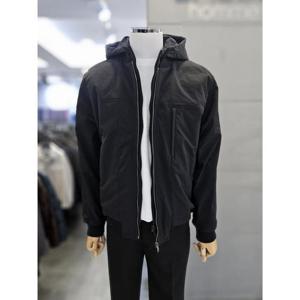 바쏘옴므 세이브존03 바쏘옴므 남자 블랙 후드 경량 패딩 점퍼 WSAQA5UA32A