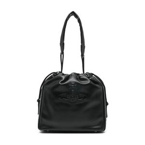 26SS 비비안웨스트우드 힐러리 블랙 여성 버킷백 4C020003U S000D N403