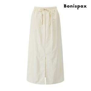 [보니스팍스(여성의류)]슬릿 밴딩 H라인 롱 스커트 XQ2SK004M0