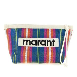 이자벨마랑 스트라이프 브레이디드 나일론 파우치 PO0001FAA1X1