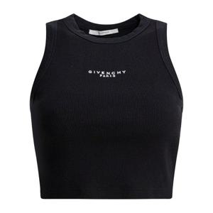 지방시 로고 자수 아플리케 크롭 탱크탑 BW70FNP7BR 001