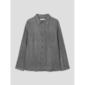 (456364CCG3) [에잇세컨즈] 크링클 셔츠  그레이