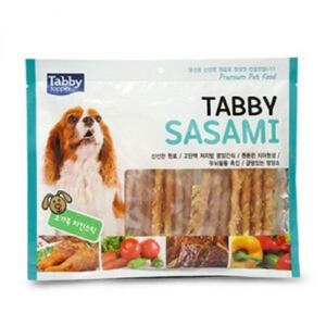 고양이간식 Tabby테비 사사미 소가죽 치킨스틱 300gX40개1박스