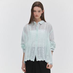 [마리끌레르] [정가89,000] 레이스 스트라이프 셔츠(MAGASH05MSB)