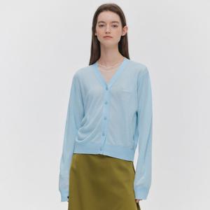 [마리끌레르] [정가89,000] 베이직 로고 브이넥 가디건(MAGAKC04MSB)