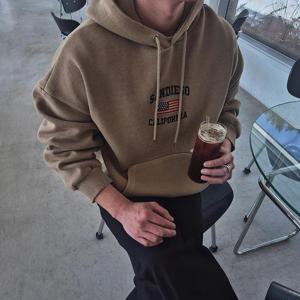 [맨즈해시태그] 샌디에이고 성조기 피그먼트 후드티