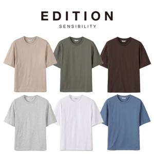 [에디션앤드지]26 SS 남자반팔티 에센셜 쿨 반팔 티셔츠 6종 1택 NEG2TR1923 DR4488