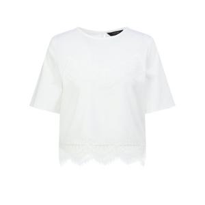 질스튜어트뉴욕   26SS  레이스장식 면 반팔티셔츠 JSTS6B210WT