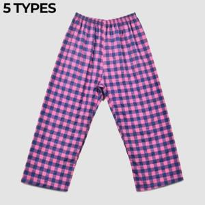 면파자마 (은하수) 면100 여성 체크 데일리 파자마 잠옷바지