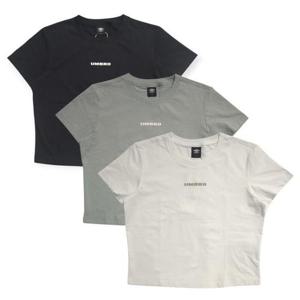 [엄브로] 2026 UR122SRS11/프레쉬 우먼스 레터링 크롭 반팔티/BLK0(블랙),MNT0(민트),WHT0(화이트)