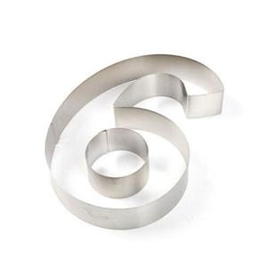 [키친] 스테인레스 숫자 케이크 커터 숫자틀 쿠키커터 숫자 6