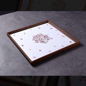 [키친] 모던트레이 쟁반 플로리스타 정사각 대 트레이 과일