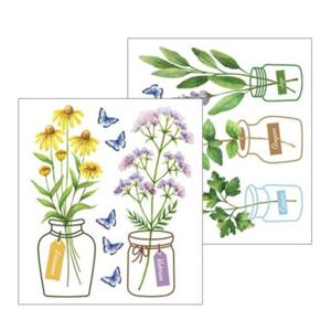 데코 DIY스티커 반짝이 데코(2매) 허브플랜테리어 GS-5007