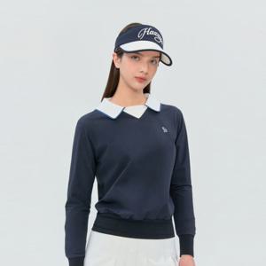 헤지스골프  여성 변형 세일러 카라 우븐 풀오버(HWTS6A213N5)