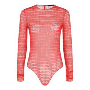 지방시 바디수트 티셔츠 BWB033 20ET 640 60210 L Burgundy