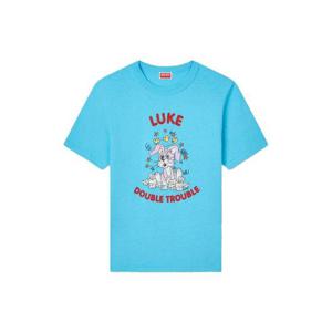 겐조 반팔 티셔츠 FG55TS1024SK 68 Clear Blue