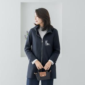 엄마옷 마담4060 스트링배색사파리자켓 중년여성 데일리 -ZJK2603003-