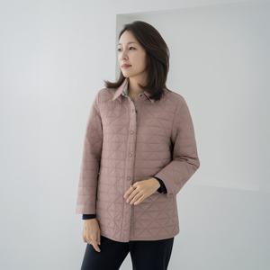 엄마옷 마담4060 나염똑딱이누빔점퍼 중년여성 데일리 -ZJP2603002-