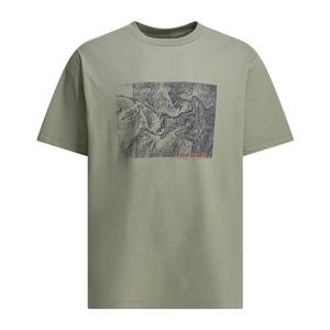 아크테릭스 크랙 로고 리브 칼라 코튼 티셔츠 X000009926 KRAGG