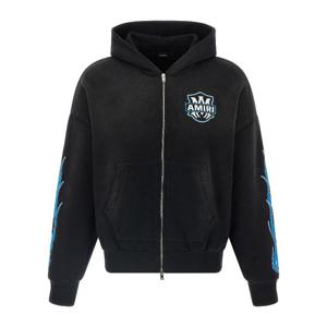 아미리 MA FLAMES 코튼 플리스 후드 집업 AMTOJR1113 001