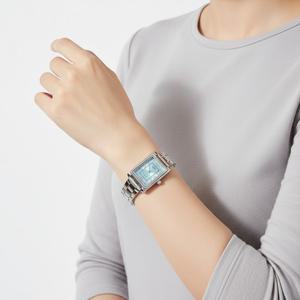 카시오 LTP-1234DD-2ADF (LTP-1234DD-2A) 아날로그 스퀘어 수능 학생 여성 메탈시계