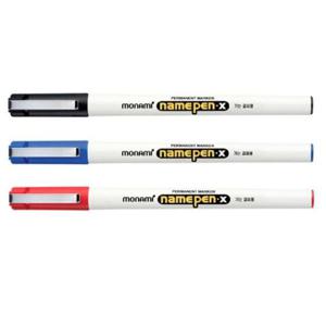 유성펜 모나미 유성 네임펜-X 가는글씨 1타 12자루