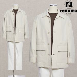 [얼리버드]SS 베이지 솔리드 초경량 오버핏 하프 트렌치 반 코트 RQMABH03AJD