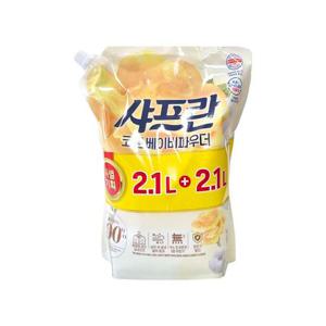 샤프란 코튼 베이비파우더 섬유유연제 2100ml+2100ml