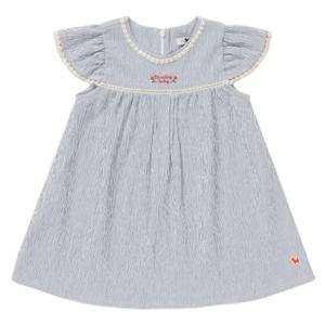 블루독베이비 10 26SS신상(BL)STRIPE링클드레스A(백일돌아기옷) (4631440003)