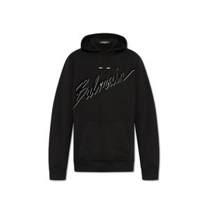 Balmain 벨벳 로고 후드티 EH1JT047BC86EAP TP572806492
