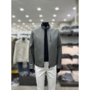 [바쏘옴므]천연 양가죽 차이나 블루종 집업 자켓 WSA5GU12ACH_DJ