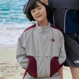 노스페이스 키즈 점퍼 NJ3BS10T 그레이 브리오 자켓 바람막이