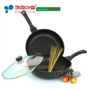 키친아트 슈프림(마블플러스)코팅 후라이팬2종(C)(30+30궁)유리카바