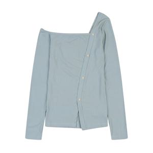 [에꼴드파리][에꼴드파리/드라로얄] 언발 단추 니트_RB34KKBM67Z