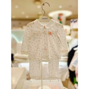 [압소바 의류] 꽃토끼 뱀부 아기내의 26년봄신상 (A1A10309A)