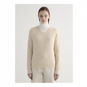 [쉬즈미스]브이넥 울 블렌드 솔리드 니트 (SSKPOO41090)