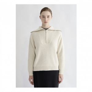 [쉬즈미스]울 혼방 하프 집업 카라넥 니트 (SSKPOO42850)