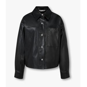 [보브] 스냅 버튼 신세틱 레더 자켓 715616000399