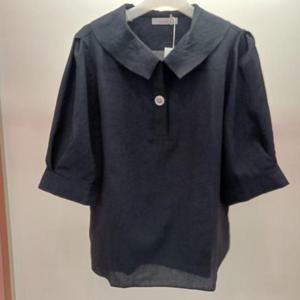 Latium HC06 구김없고 편한 앞반오픈 옆트임 7부 카라 셔츠블라우스 T2621bl02N