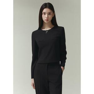 [잇미샤][잇미샤] 라운드넥 포멀 블라우스(ITP2WBL570)_DG