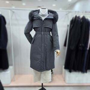 [잇미샤][잇미샤] 벨티드 폭스 퍼 후드 롱 구스다운(ITPCYPD300)