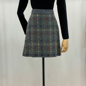 [잇미샤][잇미샤] 펀칭 체크 미니스커트 (ITOBWSK320)_DG